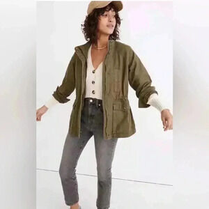 Madewell Northover Desert Olive  Green Utility Jacket Size Large